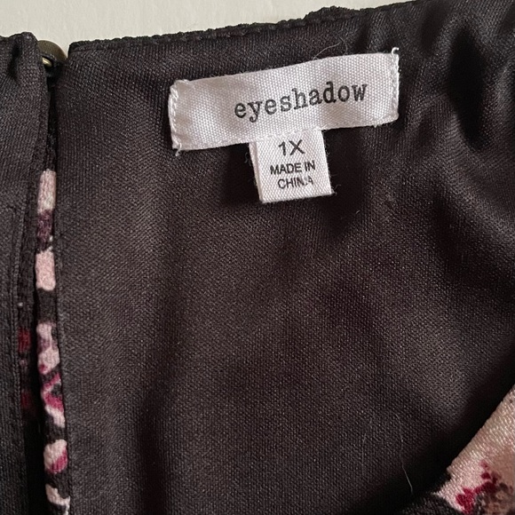 Eyeshadow Trendy Plus Size Floral-Print Knit Cropped Jumpsuit Sz 1X - Picture 4 of 6